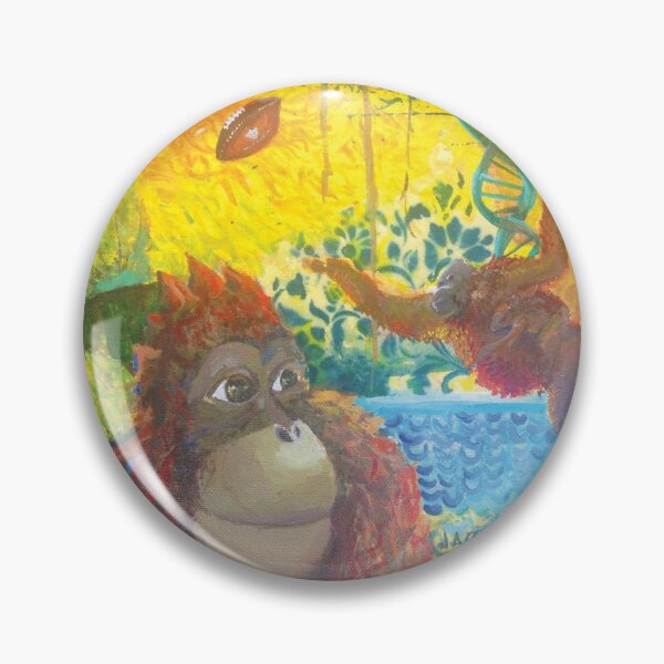 Item preview, The dream of a football orangutan designed and sold by JAMPaintings.