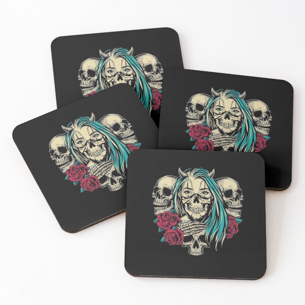 Item preview, Skull with floral Halloween Shirt  Classic T-Shirt designed and sold by GlobalSpace.