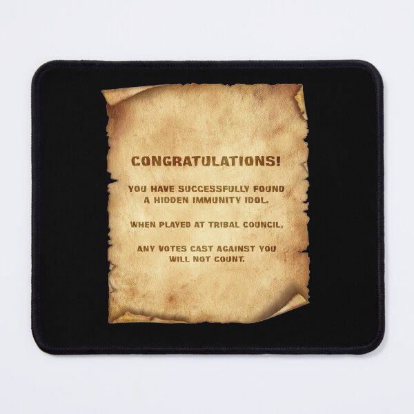 Item preview, Immunity Idol Parchment designed and sold by yeekonline.