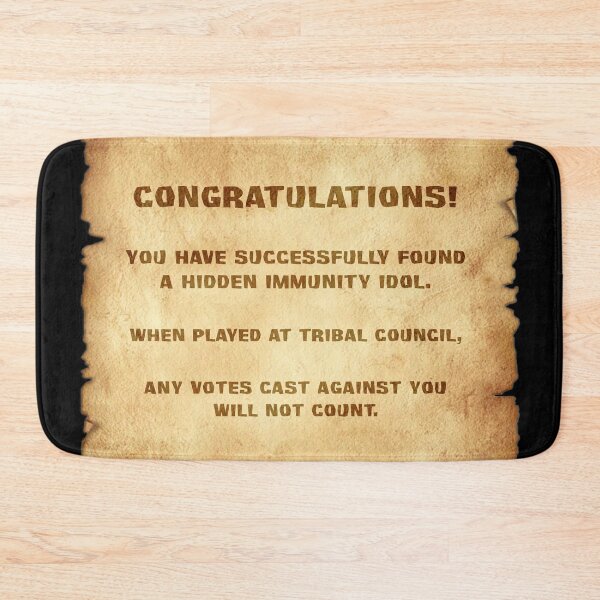 Item preview, Immunity Idol Parchment designed and sold by yeekonline.