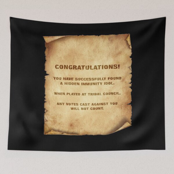 Item preview, Immunity Idol Parchment designed and sold by yeekonline.