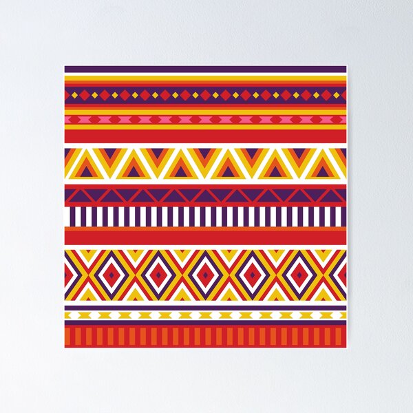 Item preview, Ethnic Chevron Pattern designed and sold by Orangegrph.