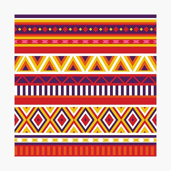 Item preview, Ethnic Chevron Pattern designed and sold by Orangegrph.