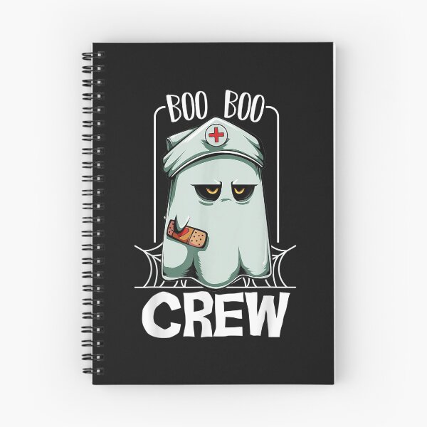 Item preview, Boo Boo Crew Nurse Ghost Funny Scary Halloween Quotes designed and sold by hanesmlwn64.