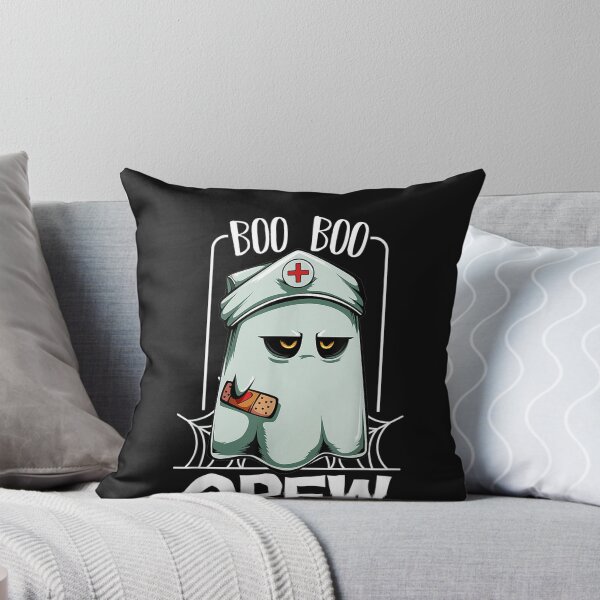 Item preview, Boo Boo Crew Nurse Ghost Funny Scary Halloween Quotes designed and sold by hanesmlwn64.
