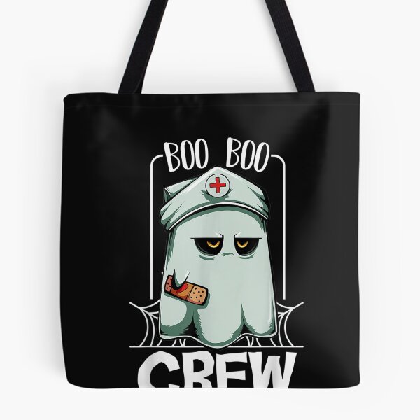 Item preview, Boo Boo Crew Nurse Ghost Funny Scary Halloween Quotes designed and sold by hanesmlwn64.