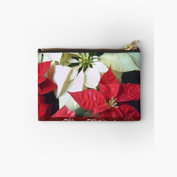 Item preview, Mixed Color Poinsettias 2 Happy Holidays S5F1 designed and sold by TravelPhotoArt.