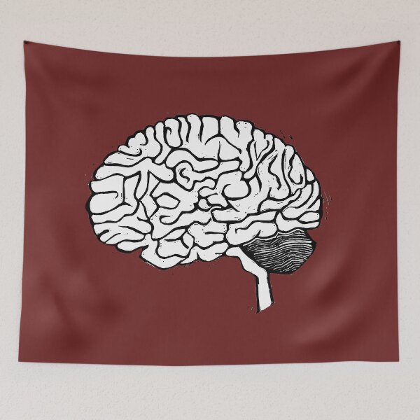 Item preview, Brain in Black and White designed and sold by Aspire Happy Art.