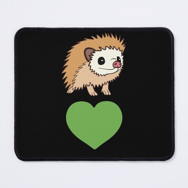 Item preview, Green Heart Hedgehog for Hedgehog Lovers designed and sold by Mochi-Merch.