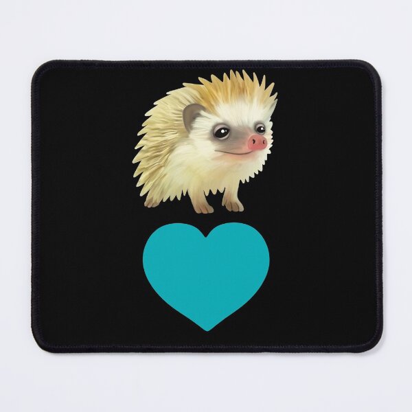Item preview, Blue Heart Funny Hedgehog for Hedgehog Lovers designed and sold by Mochi-Merch.