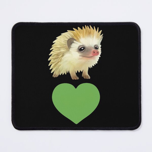Artikelvorschau, Grünes Herz Lustiger Igel für Igel-Liebhaber entworfen und verkauft von Mochi-Merch.