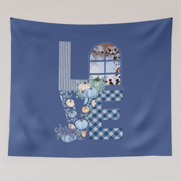 Item preview, I Love Fall Season | Autumn Vibes | Autumn Leaves, Flannel, & Blue Fall Sky designed and sold by MiaDelelai.