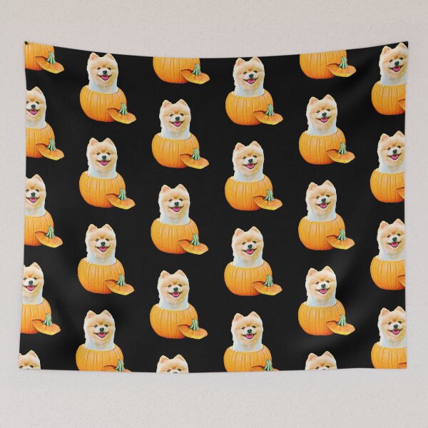 Item preview, Fluffy Pomeranian Halloween Pumpkin for Pomeranian Lovers   designed and sold by Mochi-Merch.