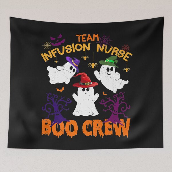 Item preview, Team Infusion Nurse Boo Crew Fun Halloween Witch Ghost Premium designed and sold by hanesmlwn64.