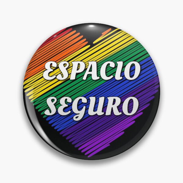 Item preview, Espacio Seguro Corazón LGBTQ+ | Safe Space lgbtq+ apoya la bandera del orgullo arcoíris designed and sold by LolioGifts.