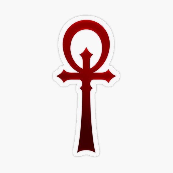 V5 Vampire Camarilla Ankh Transparent Sticker