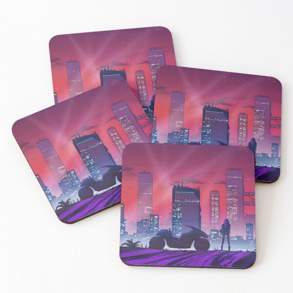 Item preview, Cyber World Retro Cityscape Women Biker designed and sold by Rakuten Mallor.