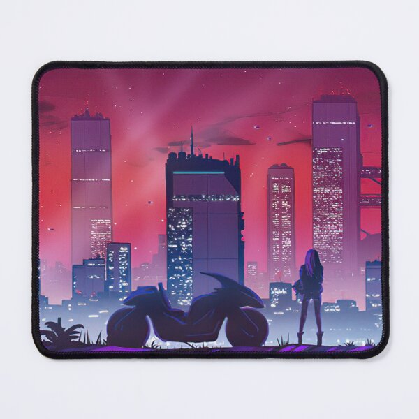 Item preview, Cyber World Retro Cityscape Women Biker designed and sold by Rakuten Mallor.
