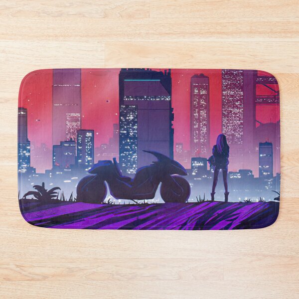 Item preview, Cyber World Retro Cityscape Women Biker designed and sold by Rakuten Mallor.