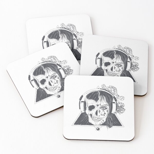 Item preview, Skull with floral Halloween Shirt  designed and sold by GlobalSpace.