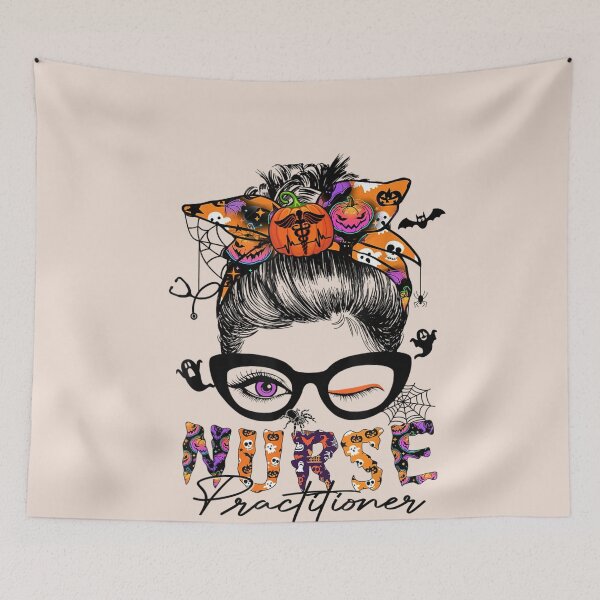 Item preview, Nurse Practitioner Halloween Costume Messy Bun For Women designed and sold by hanesmlwn64.