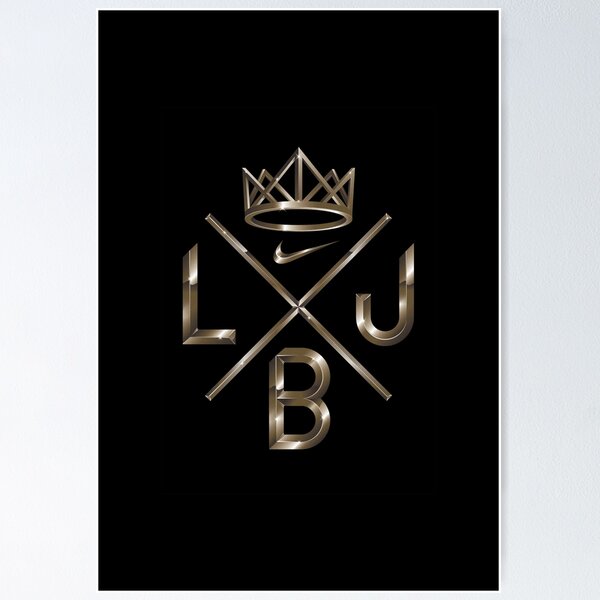 Lebron James Logo Posters for Sale Redbubble