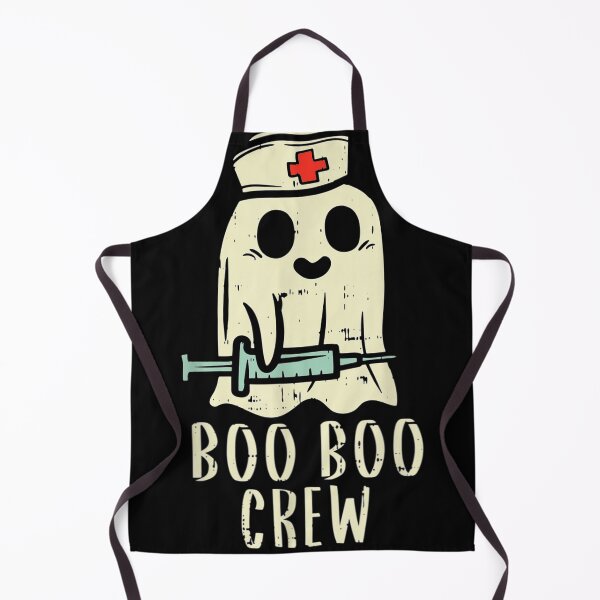 Item preview, Boo Boo Crew Nurse Hallo Nurses RN Ghost Cute Retro designed and sold by Flamingo92.
