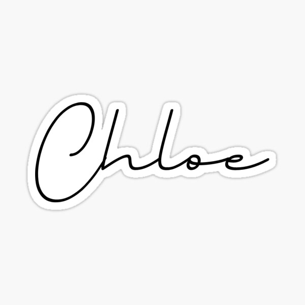 Minimalistic Name Chloe Sticker For Sale By Shop With B Redbubble 1806