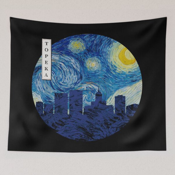 Item preview, Topeka Starry Night Van Gogh Circle designed and sold by DFerraz.
