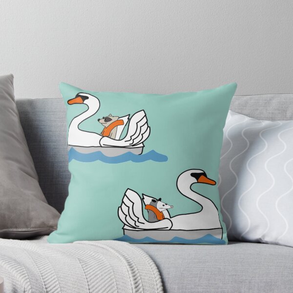 Item preview, Possum and Raccoon Swan Boats designed and sold by Roanasaurus.