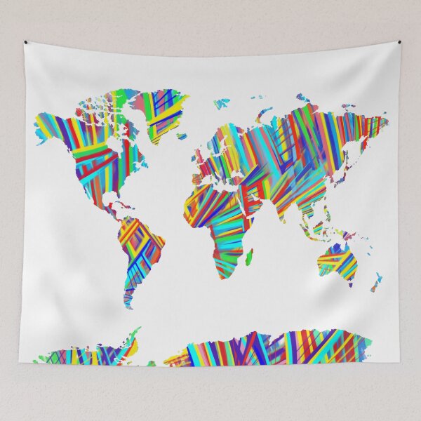 Item preview, world map designed and sold by BekimART.
