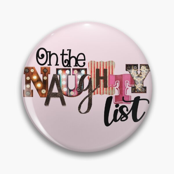 Item preview, On the Naughty List Christmas List Santa's List designed and sold by Wild Grace Design Studios.
