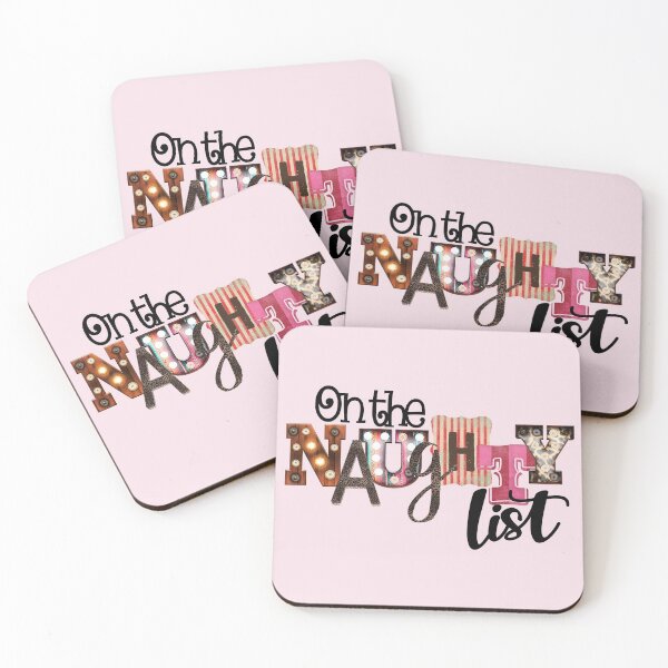 Item preview, On the Naughty List Christmas List Santa's List designed and sold by Wild Grace Design Studios.