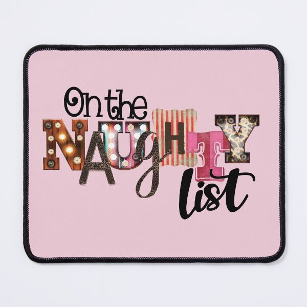 Item preview, On the Naughty List Christmas List Santa's List designed and sold by Wild Grace Design Studios.