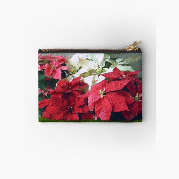 Item preview, Mixed color Poinsettias 3 Merry Christmas P1F5 designed and sold by TravelPhotoArt.