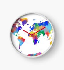 Weltkarte Uhr