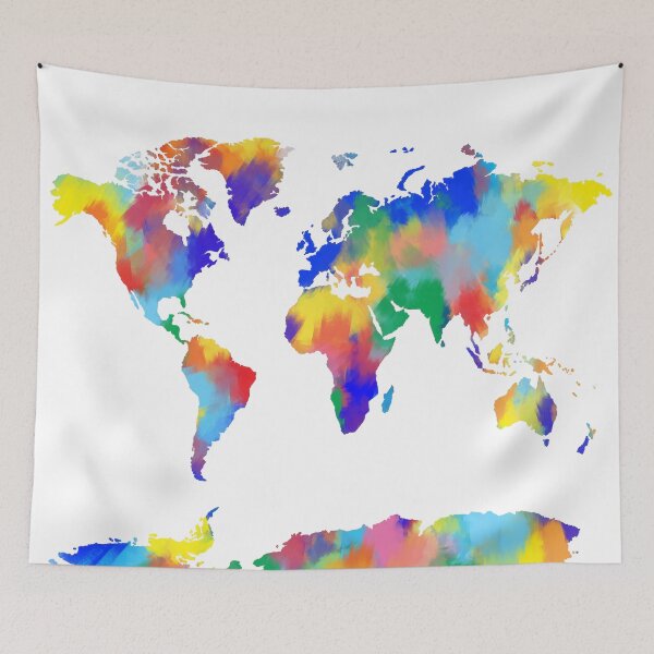 Item preview, world map designed and sold by BekimART.