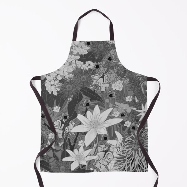Item preview, Diseño floral de nativos australianos - escala de grises designed and sold by Charlotte Weaver.