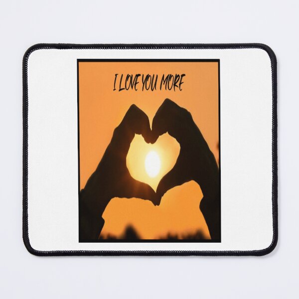 Item preview, I LOVE YOU MORE HAND GESTURE OVER SUN designed and sold by MrCreativeArts.