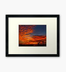 November Sunset Framed Print