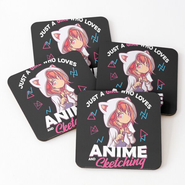 Item preview, Just A Girl Who Loves Anime And Sketching Drawing Otaku Gift  designed and sold by ElesaFox.