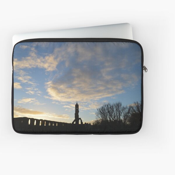 Swirling Clouds Over St Andrews Cathedral Laptop Sleeve