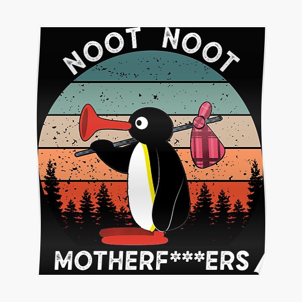 Noot Noot Pingu Retro Poster