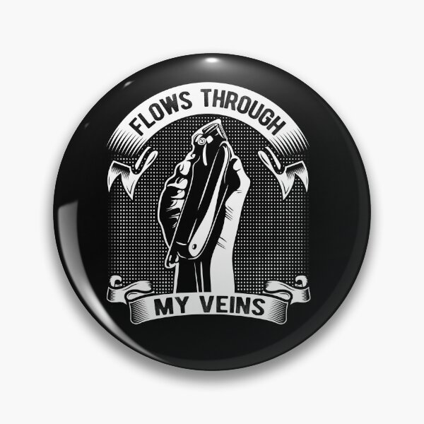 Item preview, Flows Through My Veins Hair Cutting Barber designed and sold by TrenddyArts.