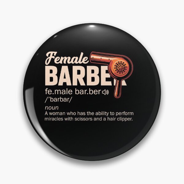 Item preview, Female Barber Definition Stylist designed and sold by TrenddyArts.
