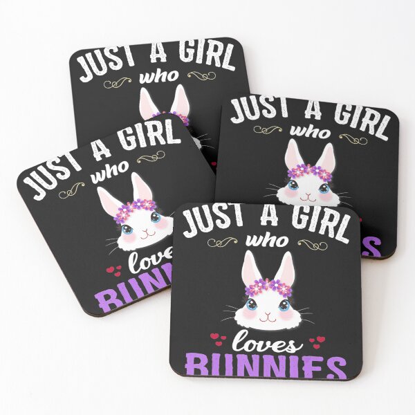 Item preview, Just A Girl Who Loves Bunnies  Gift For Girls Kids  designed and sold by ElesaFox.