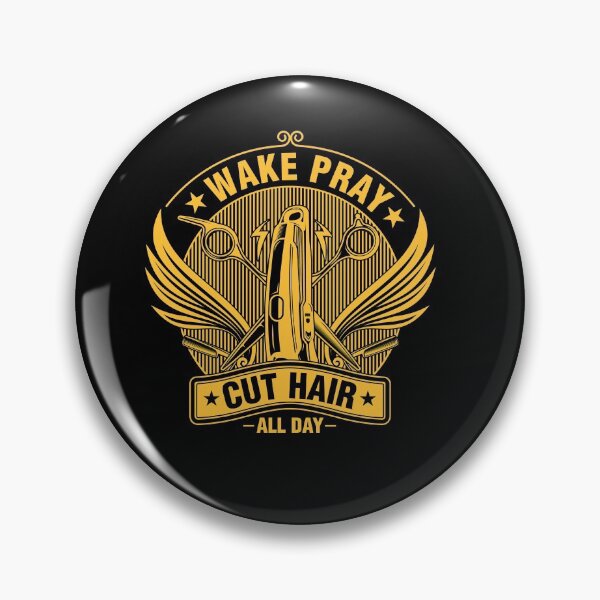 Item preview, Wake Pray Cut Hair All Day Barber  designed and sold by TrenddyArts.