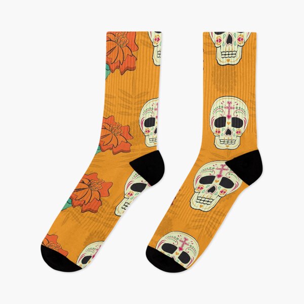 Item preview, Dahlias and Calaveras designed and sold by Orangegrph.