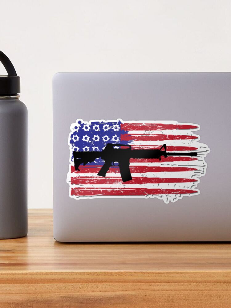 Bullet American Flag Water Bottle