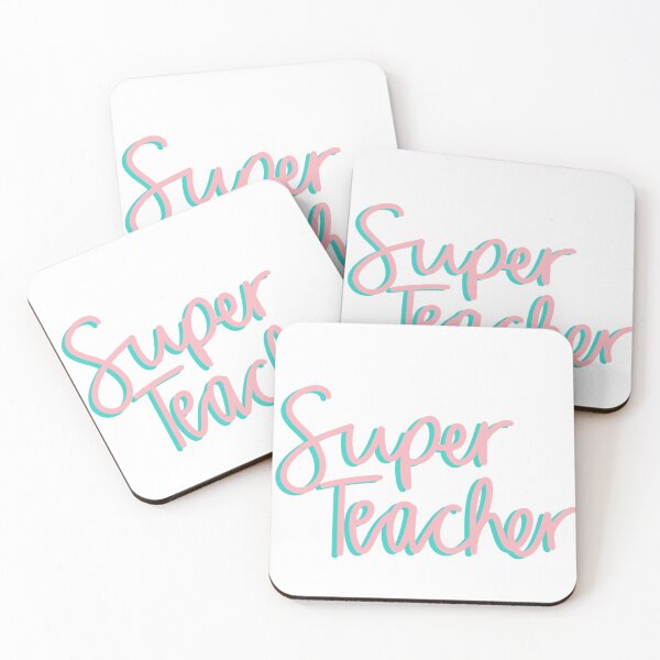 Item preview, Super Teacher Pink and Blue designed and sold by passionatelyem.